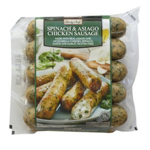 spinachasiagochickensausage